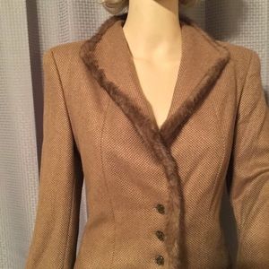 Escada Cashmire Mink Blazer Jacket SZ  36Euro 6 US